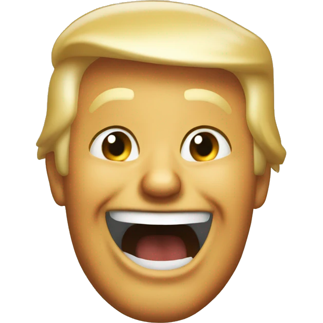 donald trump laughing  emoji
