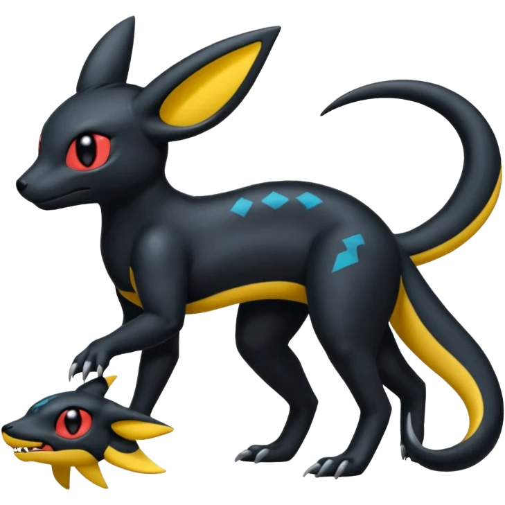 Salandit-Umbreon-Fakémon-hybrid-creature (full body)  emoji