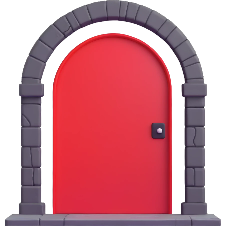 red portal emoji