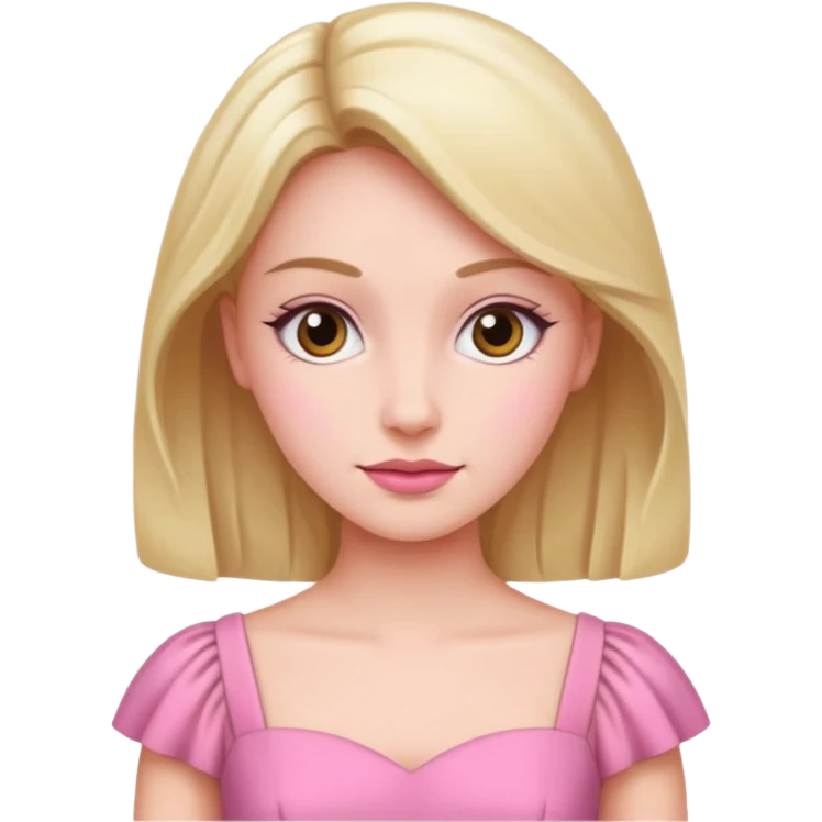 Lady wearing pink dress  emoji