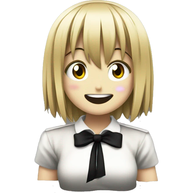 Misa Amane from death note giggling emoji