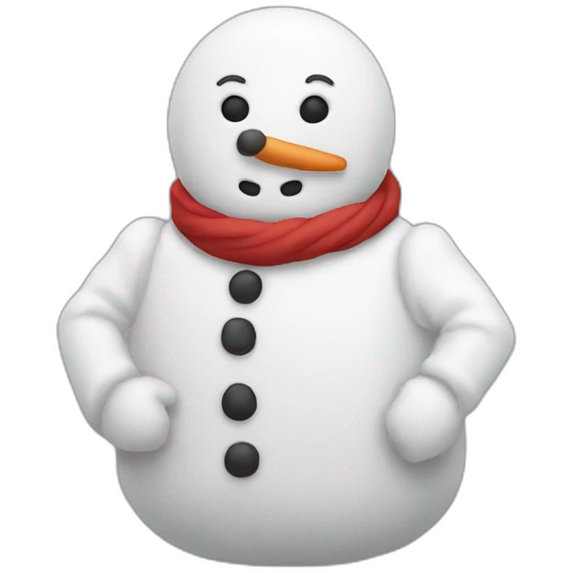 Bonhomme de neige emoji