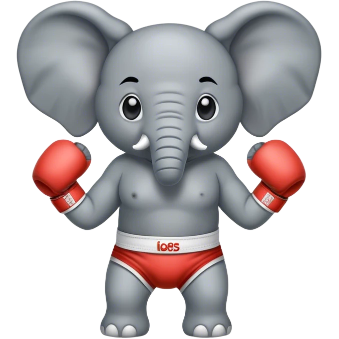 Elephant boxer emoji