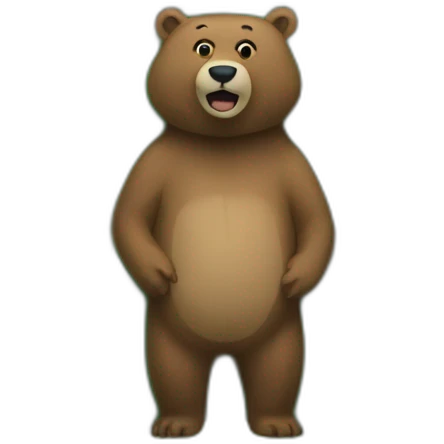bear portapotty woods emoji