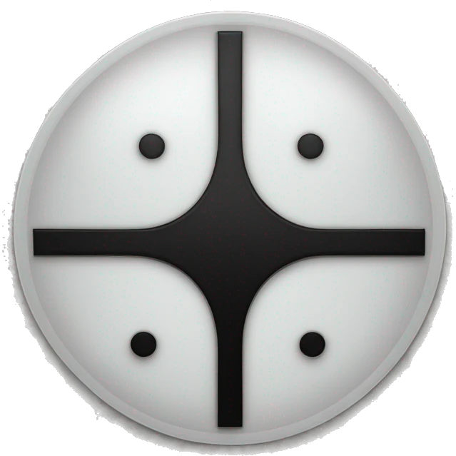 One white circle and a black tick in under circle  emoji
