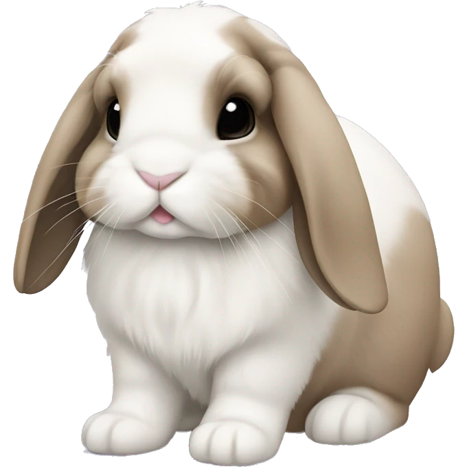 Holland lop bunny emoji