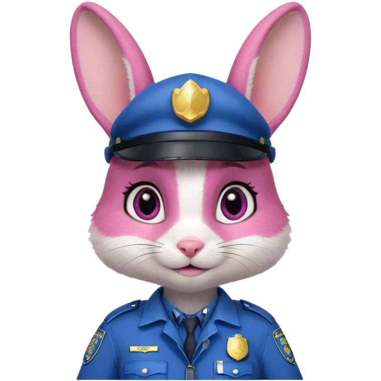 judy hopps with police suit from zootopia, Disney emoji