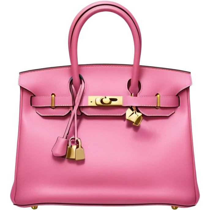 hermes birkin bubblegum pink bag gold hardware emoji