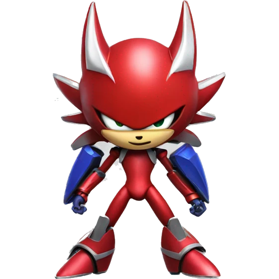 Red metal sonic emoji