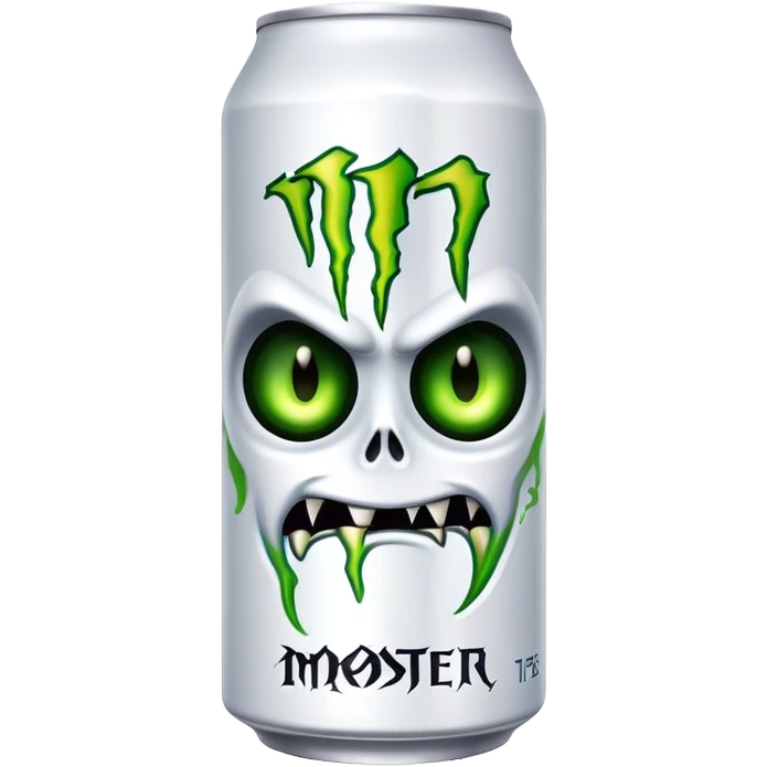 the white monster energy drink emoji