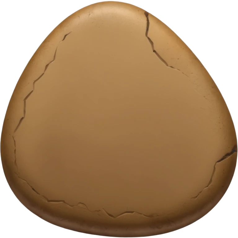 Smooth River Stone brown emoji