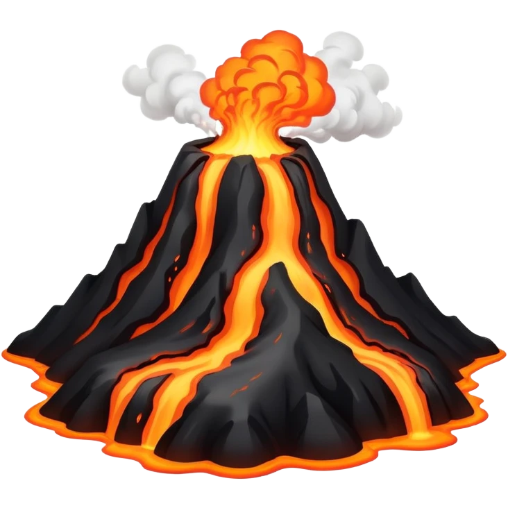 Hawaiian volcano scenery emoji