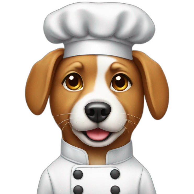 dog chef emoji