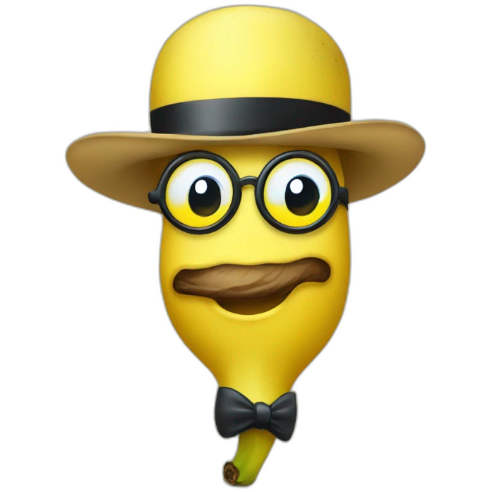 monocle banana chap emoji