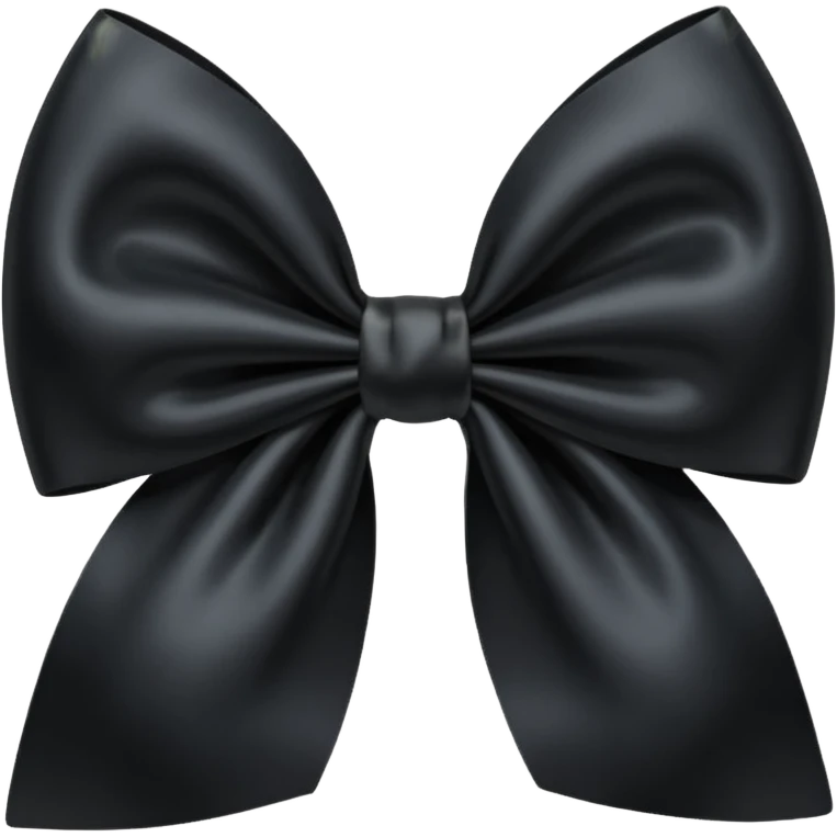 Black bow emoji