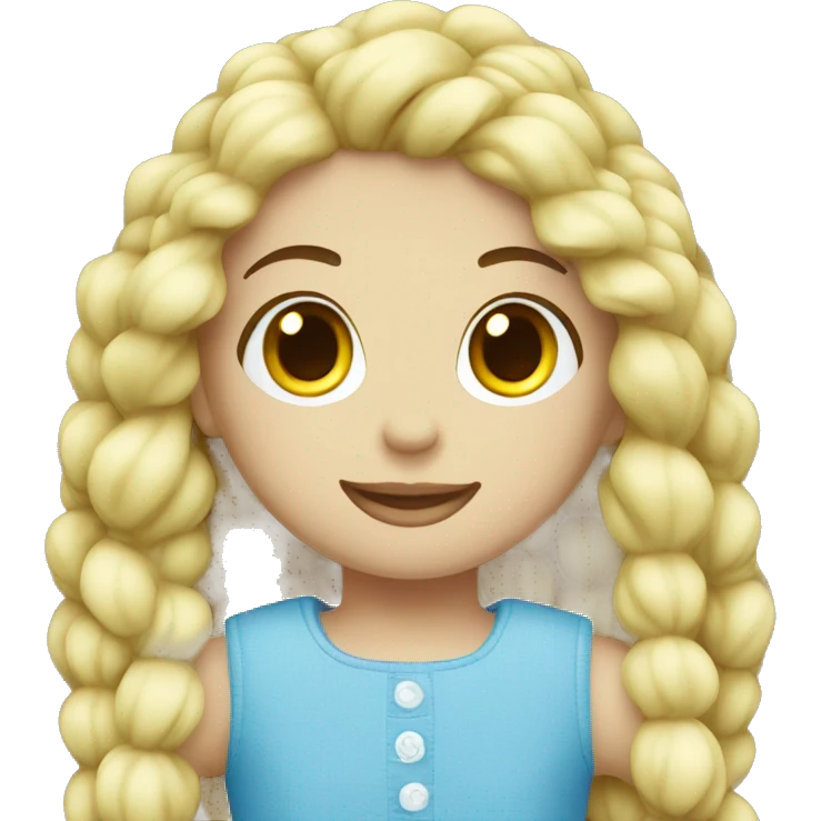 rag doll plush blue emoji