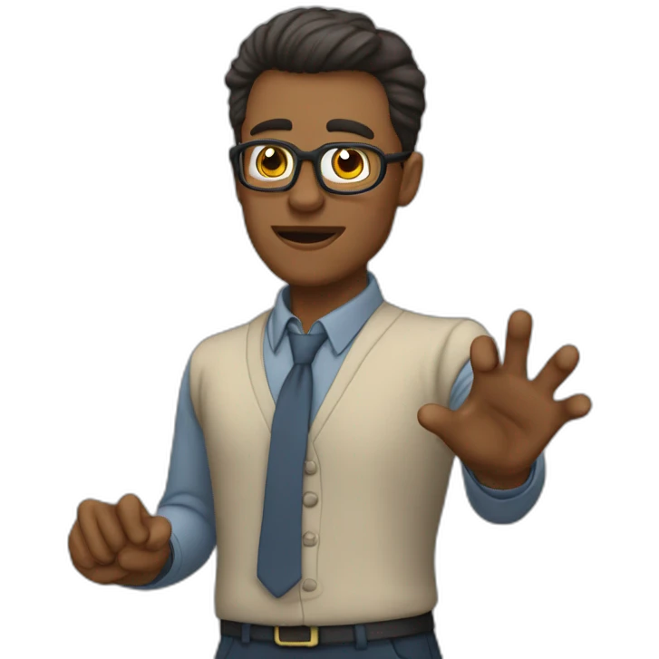teacher saying no emoji