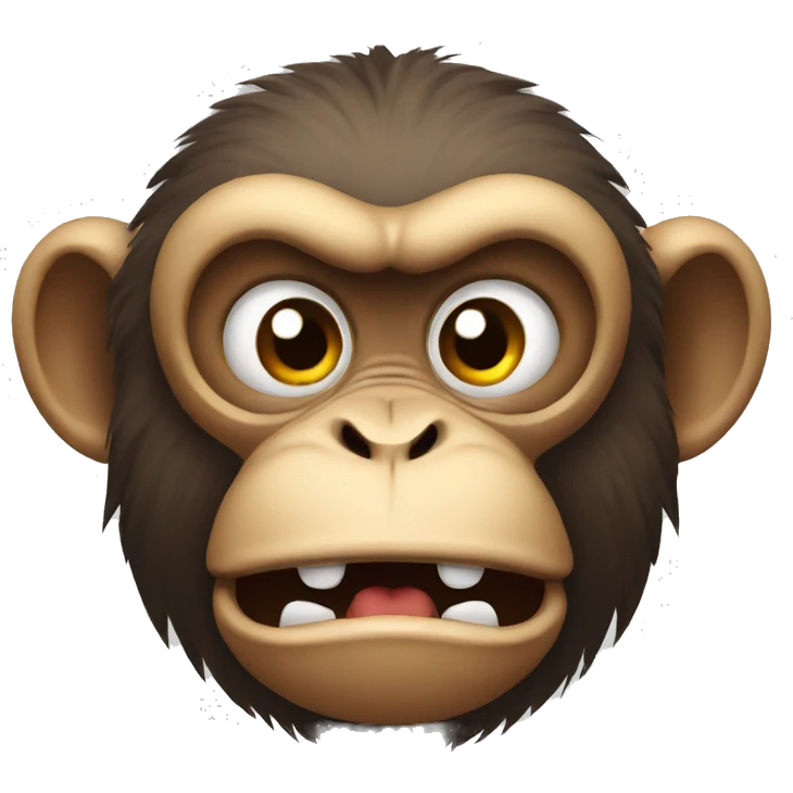 Monkey is angry  emoji