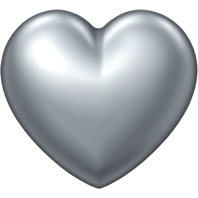 Metalic heart emoji