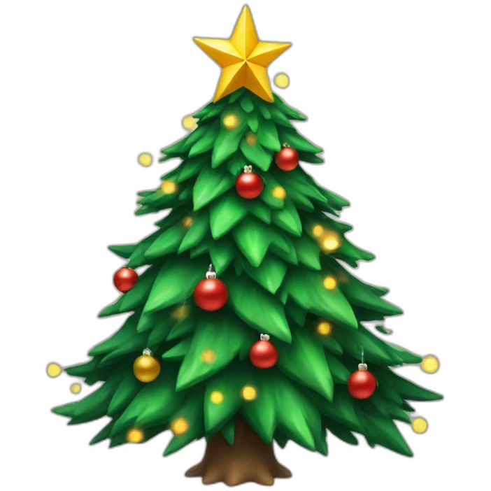Christmas tree and dragon emoji