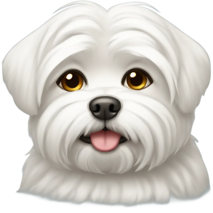 Maltese fat dog  emoji
