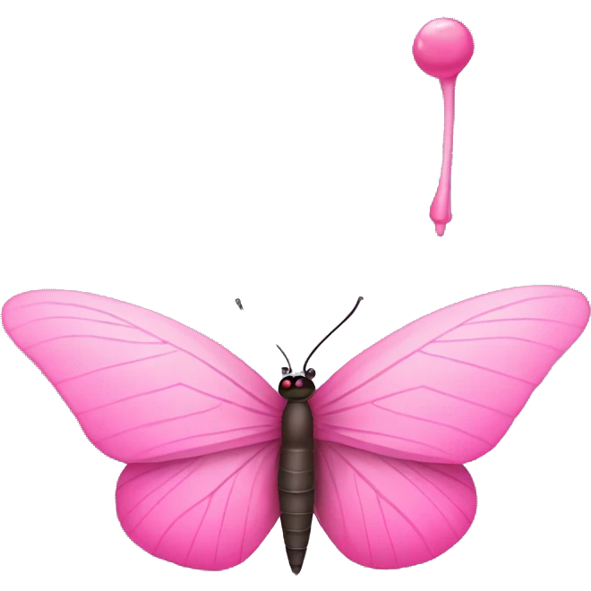 Pink putterfly emoji