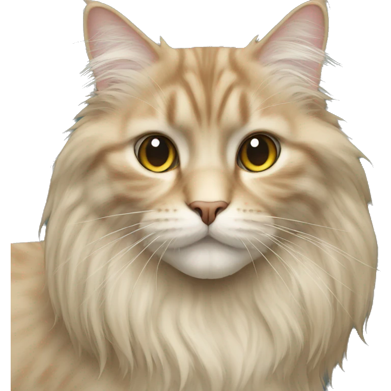 english long hair cat emoji