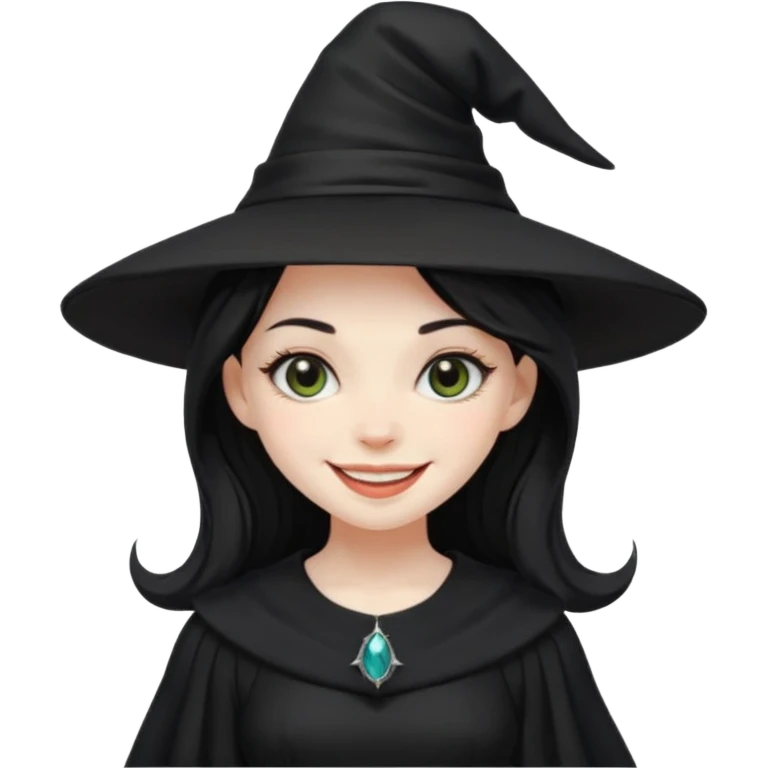 black witch girl emoji
