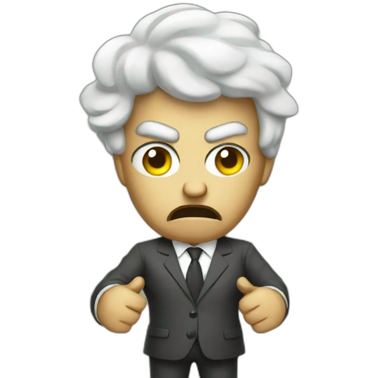 Lawyer angry money emoji