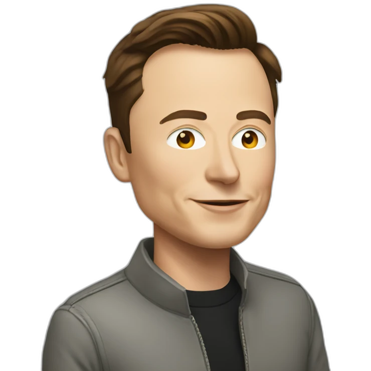 Elon Musk in a Ferrari emoji