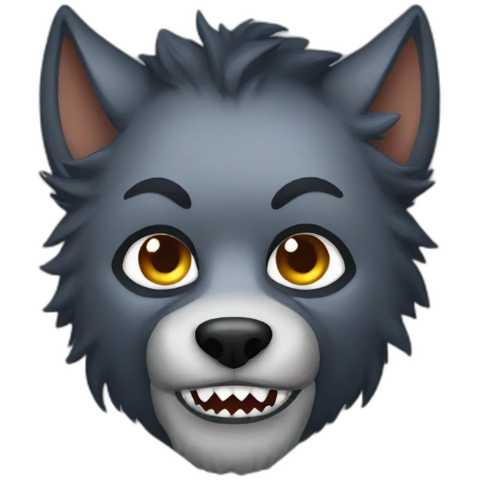 werewolf with makeup emoji