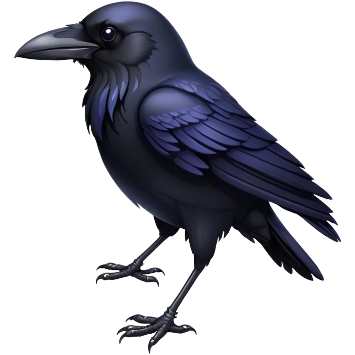 raven black bird emoji