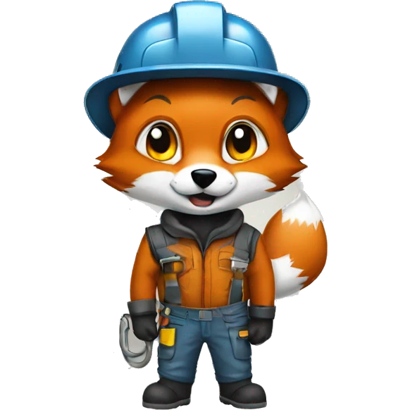 welder fox  emoji