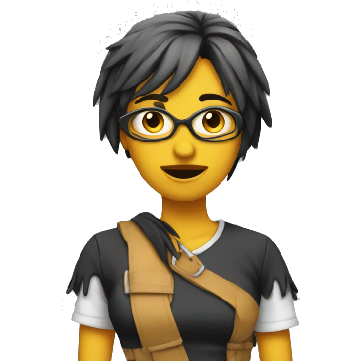 Chica gótica  emoji