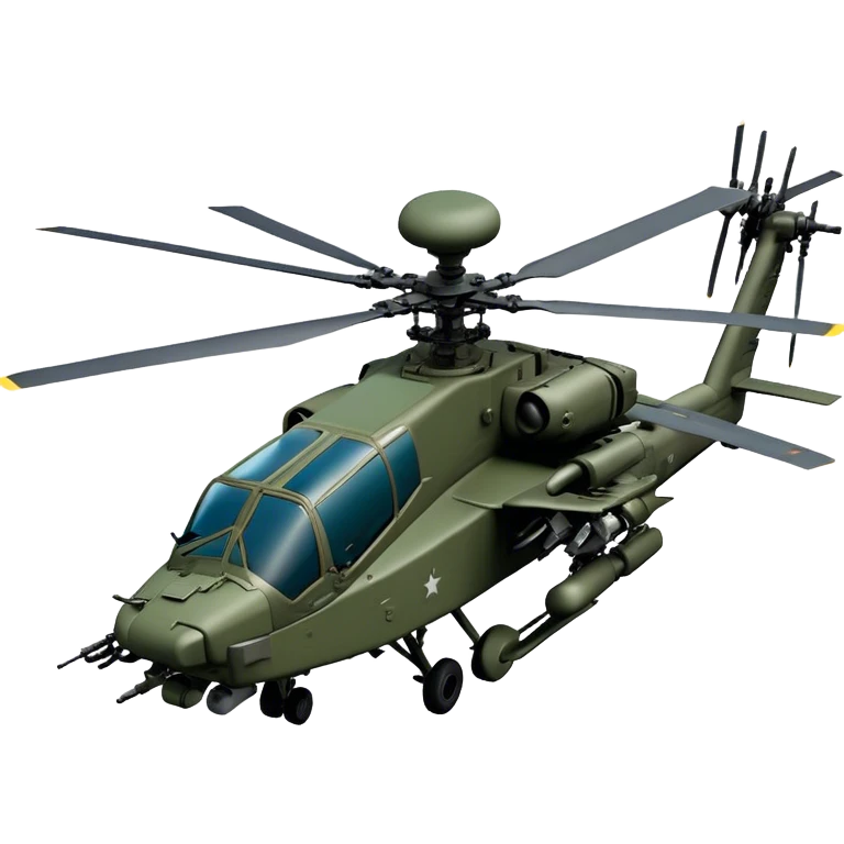 AH-64E Apache - Boeing (Model Year: 2021) (Iconic army green) emoji