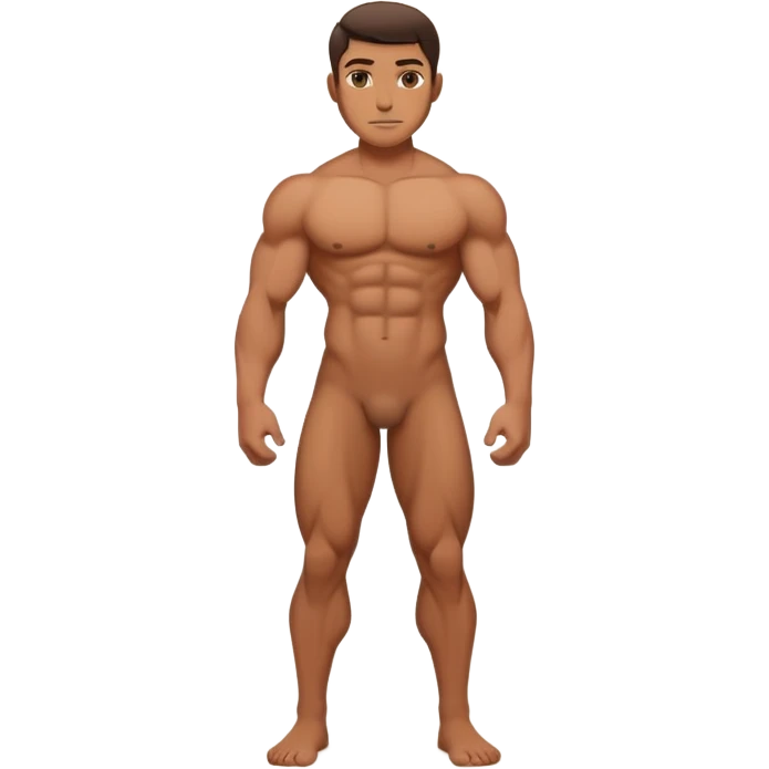 Nude guy with dick emoji