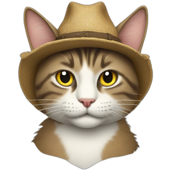 Hillbilly cat emoji