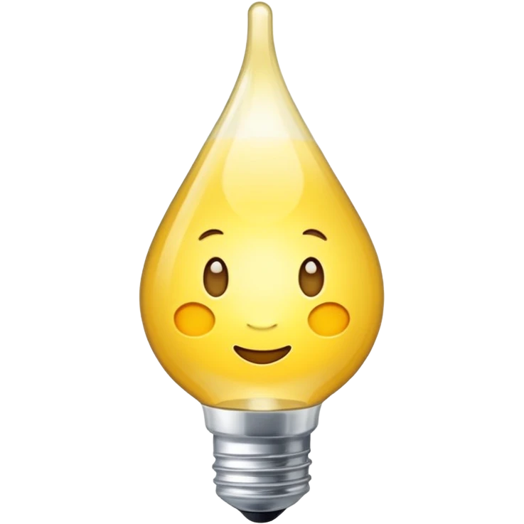 Glühbirne mit Lichtschein, klar erkennbar leuchtend emoji