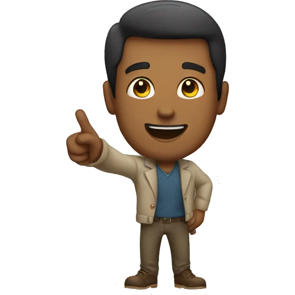 Man pointing emoji
