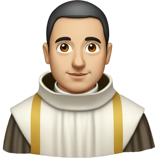 Saint Thomas Aquinas Dominican monk emoji