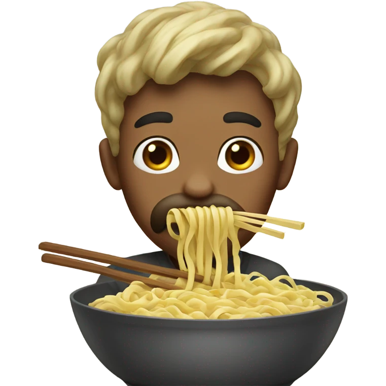 Eating noodles emoji