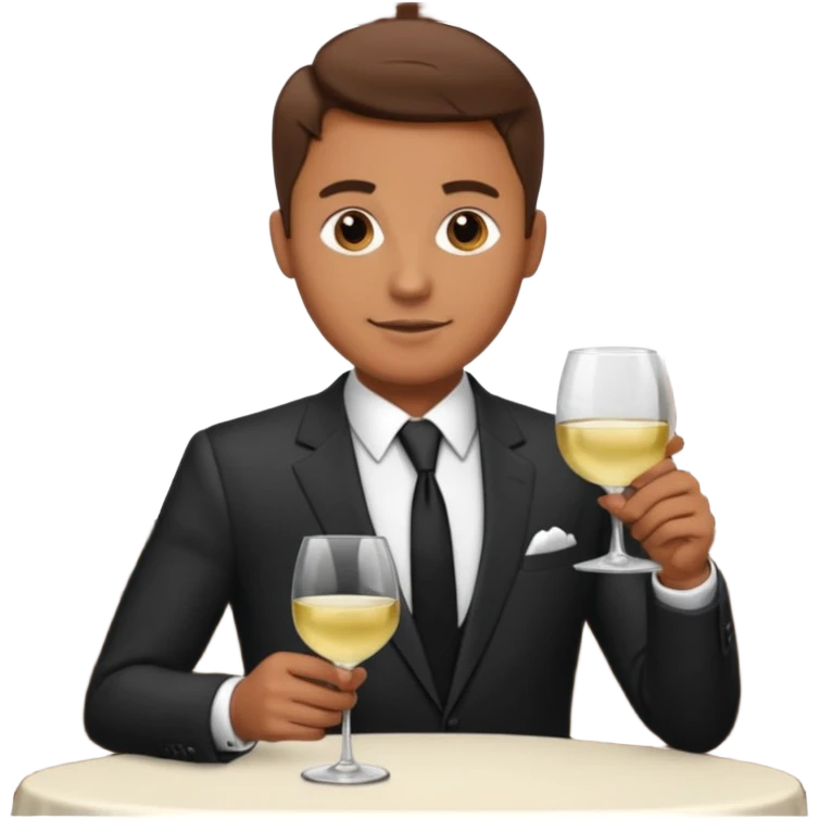 man hosting a dinner party emoji
