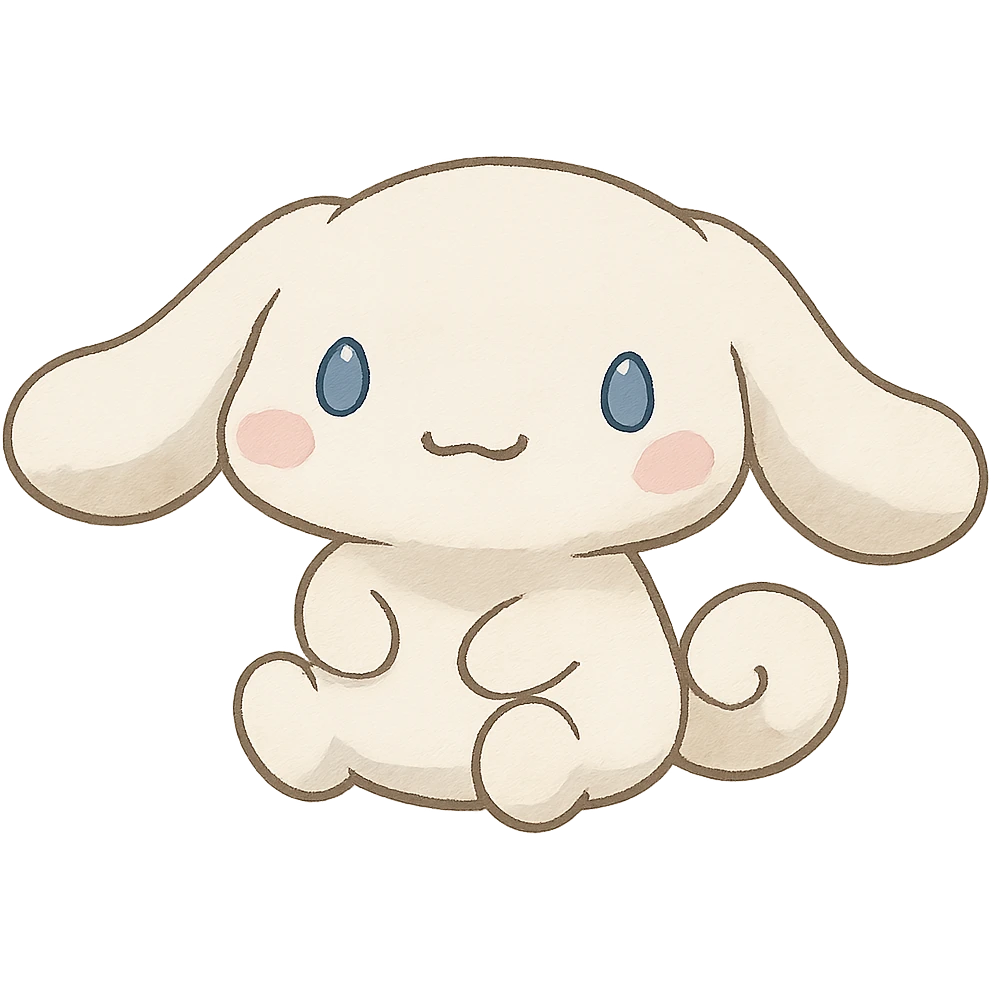 ghibli style Cinnamoroll character emoji