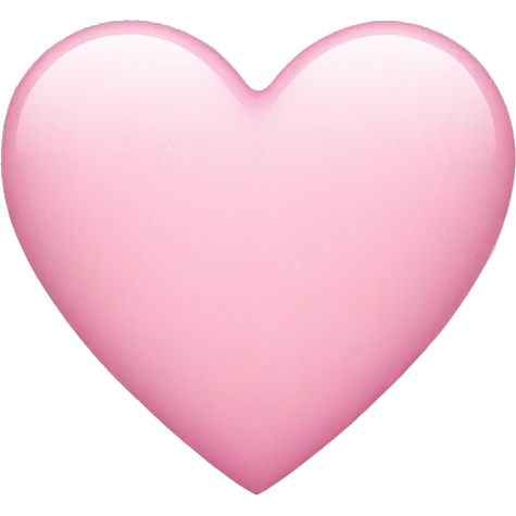 Light pink heart emoji