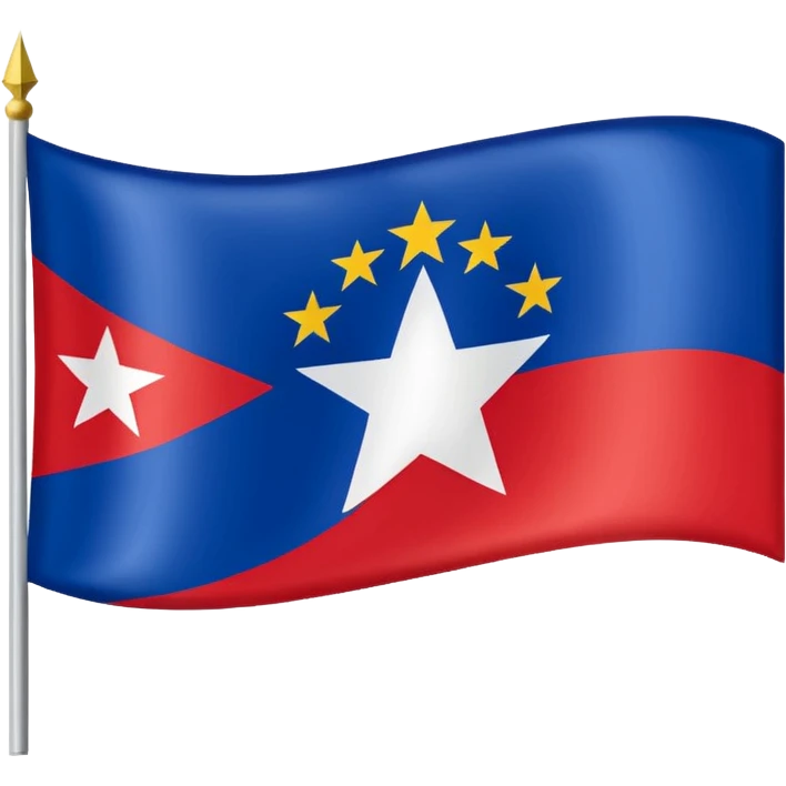 Emoji du drapeau de la Yougoslavie avec en haut du bleu au milieu du blanc avec un étoile et en bas du rouge utilise le même modèle que ce drapeau là : 🇾🇪 mais tu remplace juste les couleurs  emoji