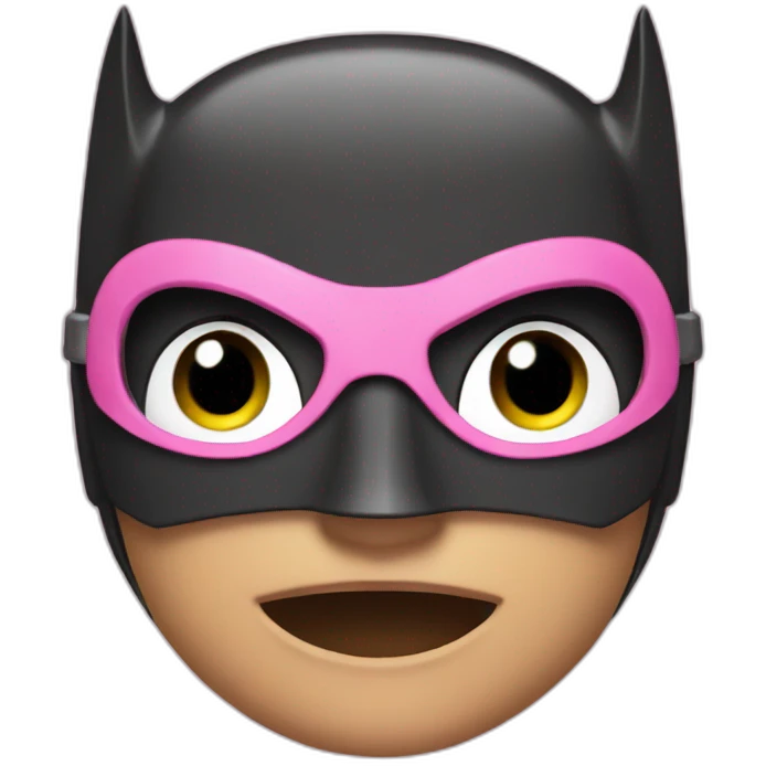 Pink Batman emoji