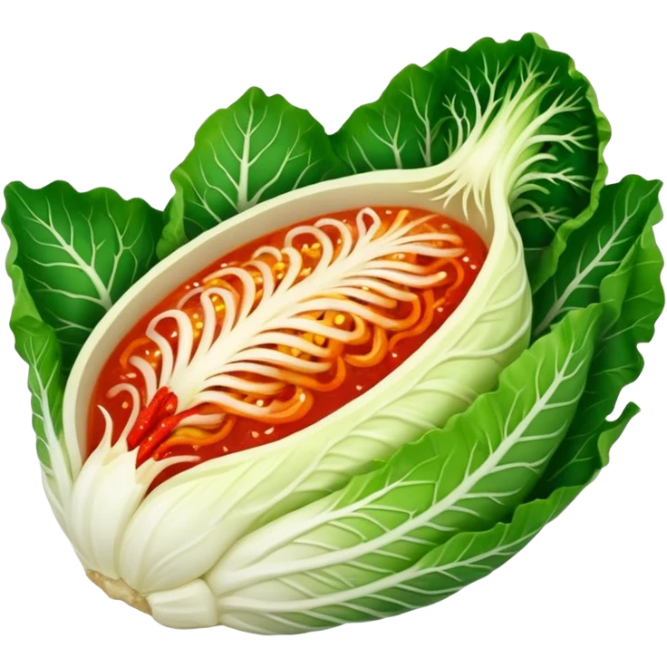 Korean kimchi napa cabbage style emoji