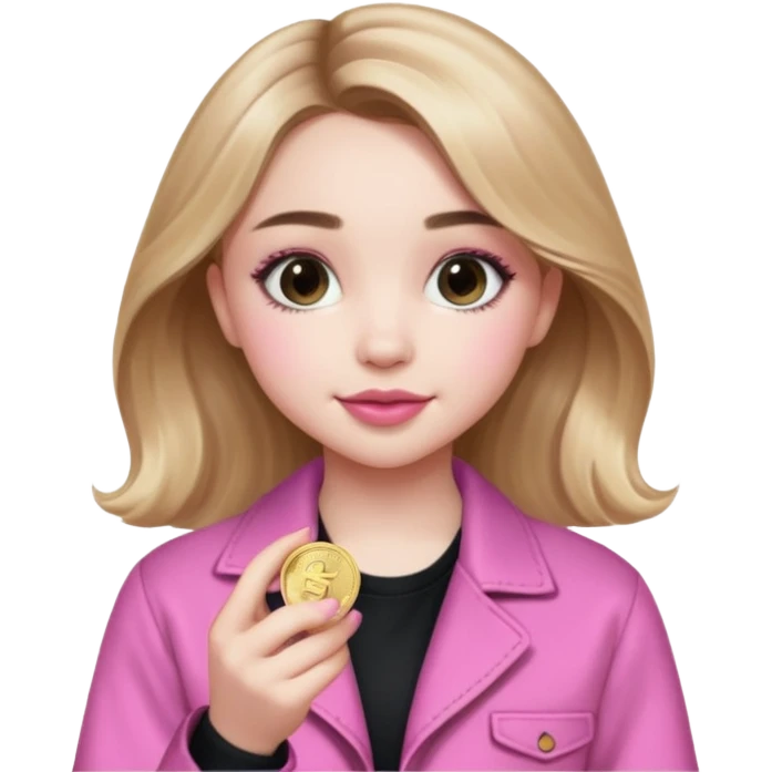 Sabrina Carpenter pink coin emoji