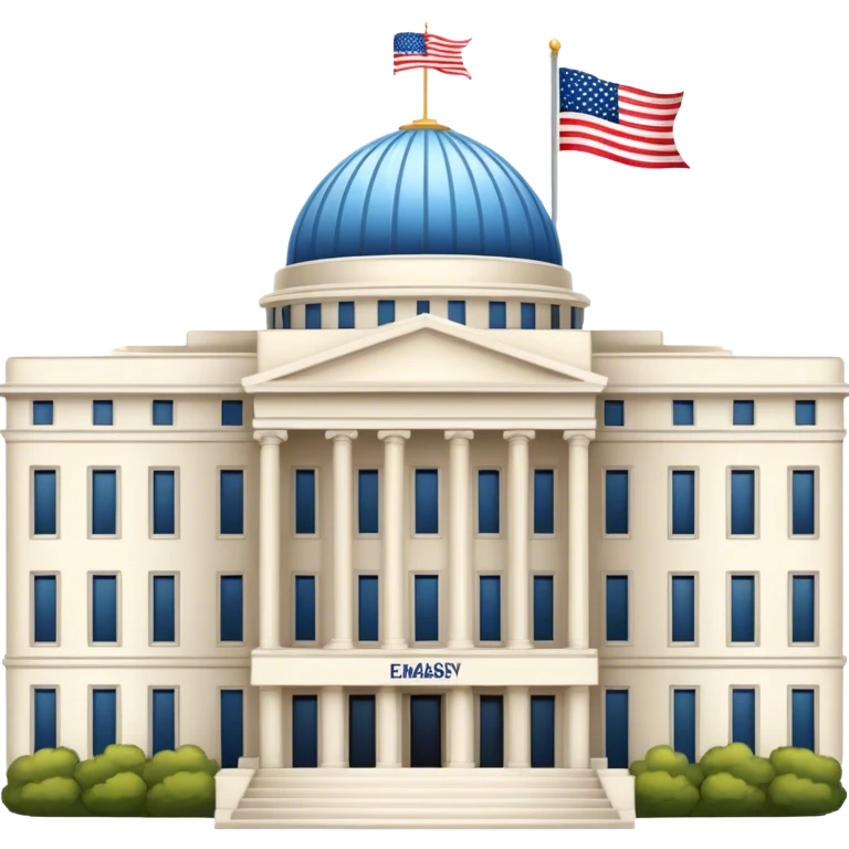 US Embassy building png.  looks realistic emoji