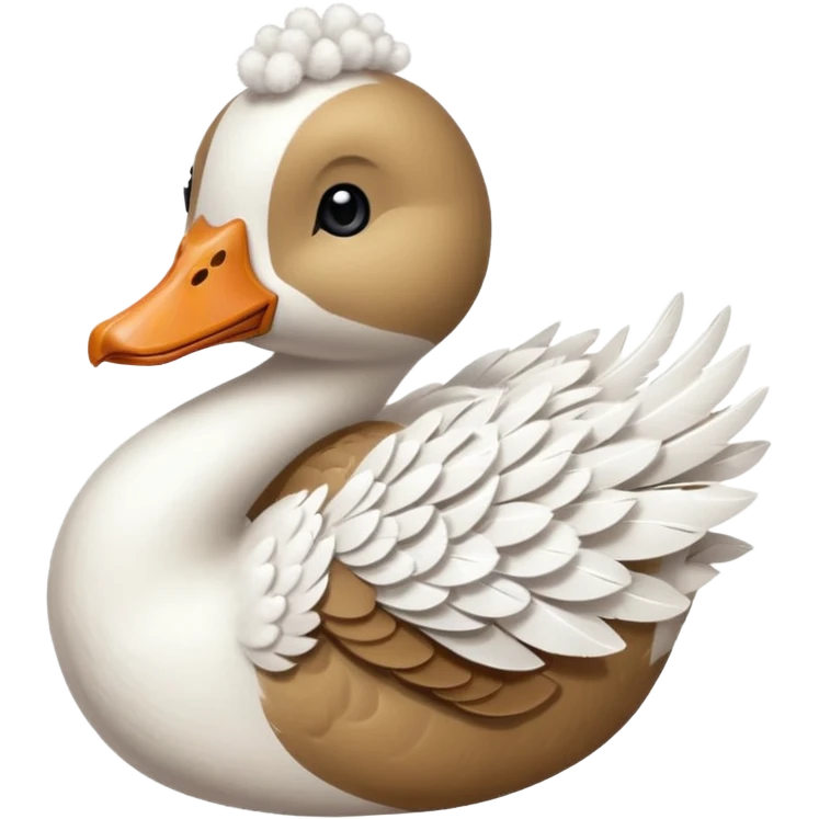  goose with bow emoji